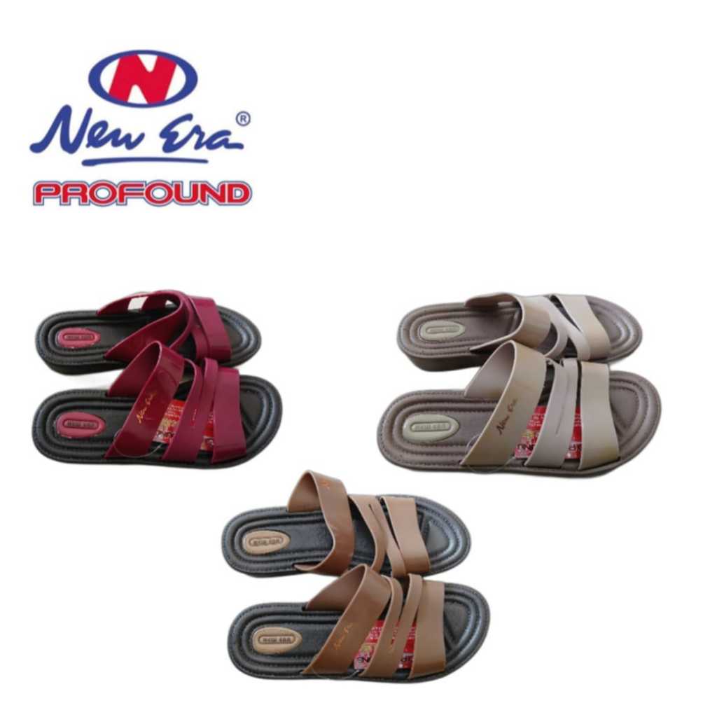SANDAL SLOP KARET WANITA NEW ERA LB 12019 ORIGINAL