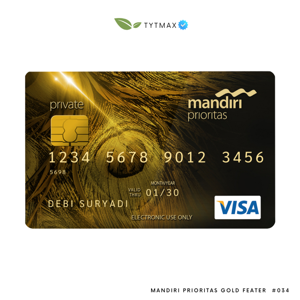 

mandiri prioritas Gold feater #034 / Dummy Credit Card / Fake Premium ID Card