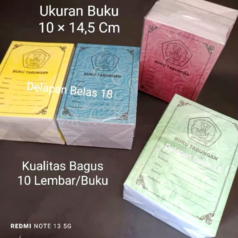 

25 Pcs Buku Tabungan Motif bagus / Buku tabungan kecil