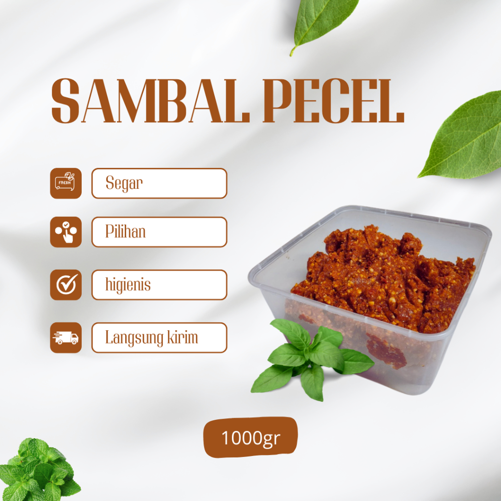 

Sambel pecel asli Wonogiri daun jeruk 1kg