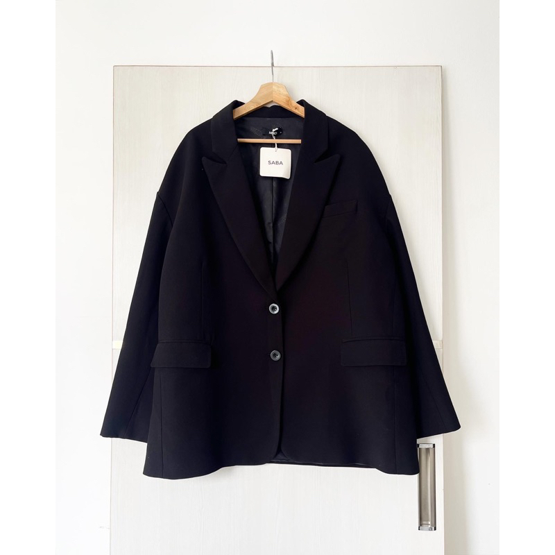 hattaco super oversized blazer black