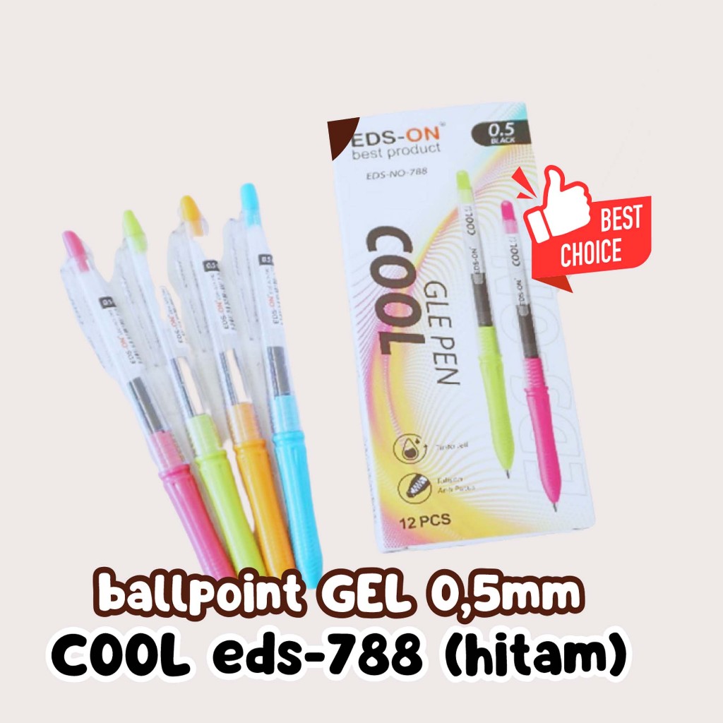 

Bollpoint Gel 0,5 Cool Pen Gel EDS-ON - 788