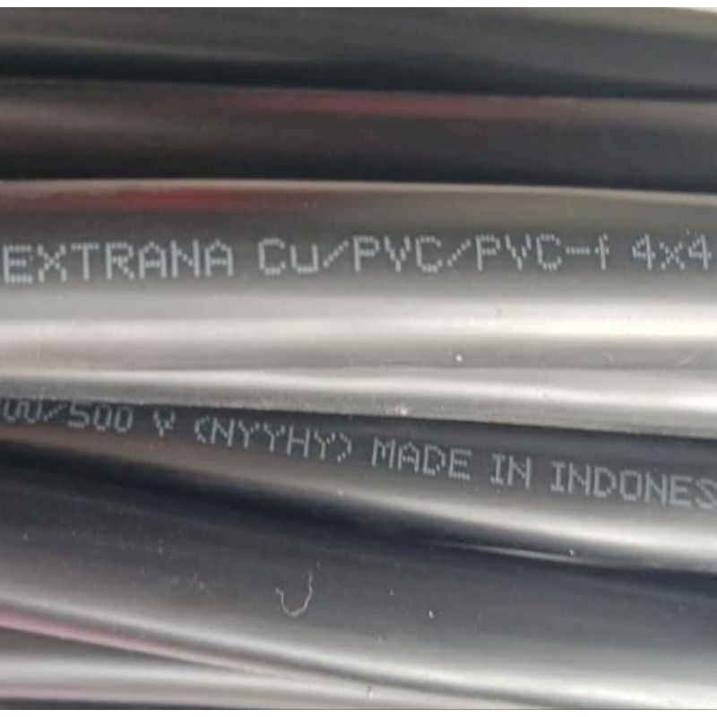 Kabel NYYHY 4x4 mm Extrana Hitam Serabut Kabel Listrik NYYHY 4 x 4 mm2 300/500V