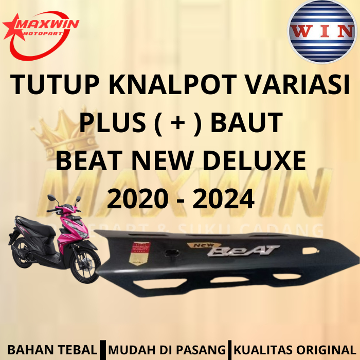 Tameng Tutup Knalpot Variasi Honda Beat New Deluxe Tahun 2020 - 2024