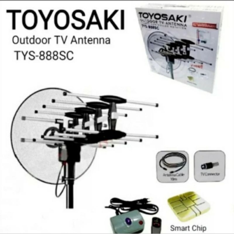 Antenna Toyosaki TYS-888SC / antenna tv digital / antena tv / antena keranjang jaring parabola