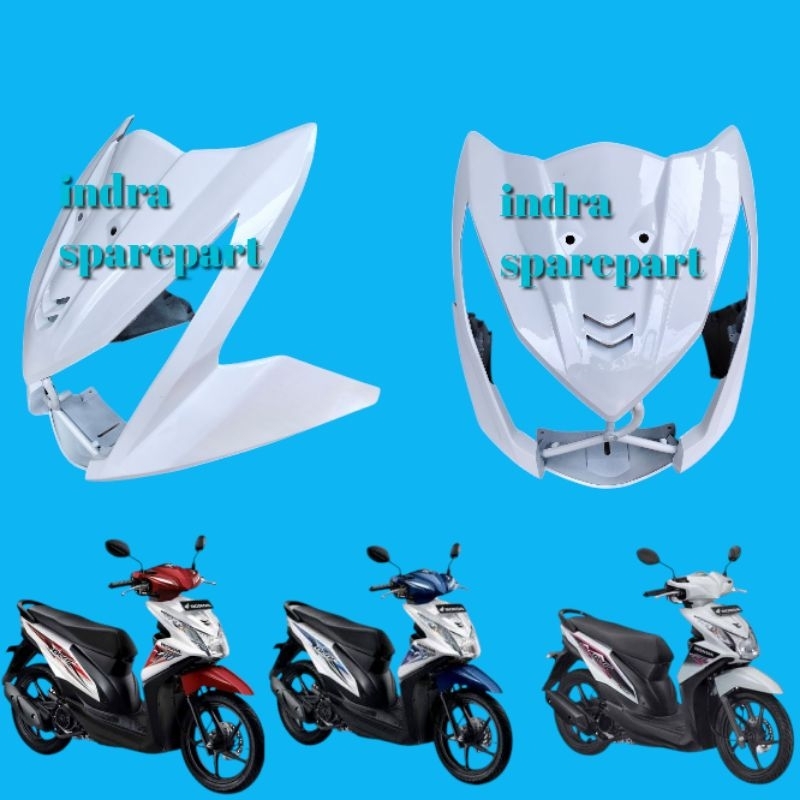 Tameng Honda Beat Fi Tahun 2013 2015 Putih