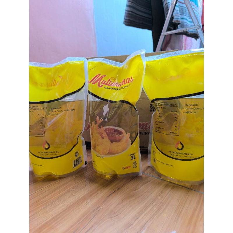 minyak goreng pilihan kita mutiara mas premium jumbo 2 liter isi per krat (6pcs)