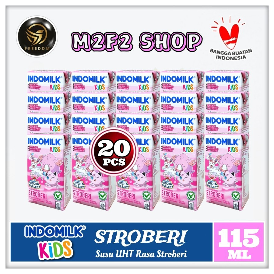 

Susu Indomilk Kids Kotak UHT Rasa Stroberi | Strawberry - 115 ml (Kemasan 20 Pcs)