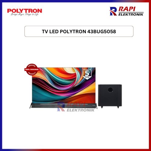 TV LED POLYTRON 43BUG5058 - 4K UHD Smart Google TV 43 Inch