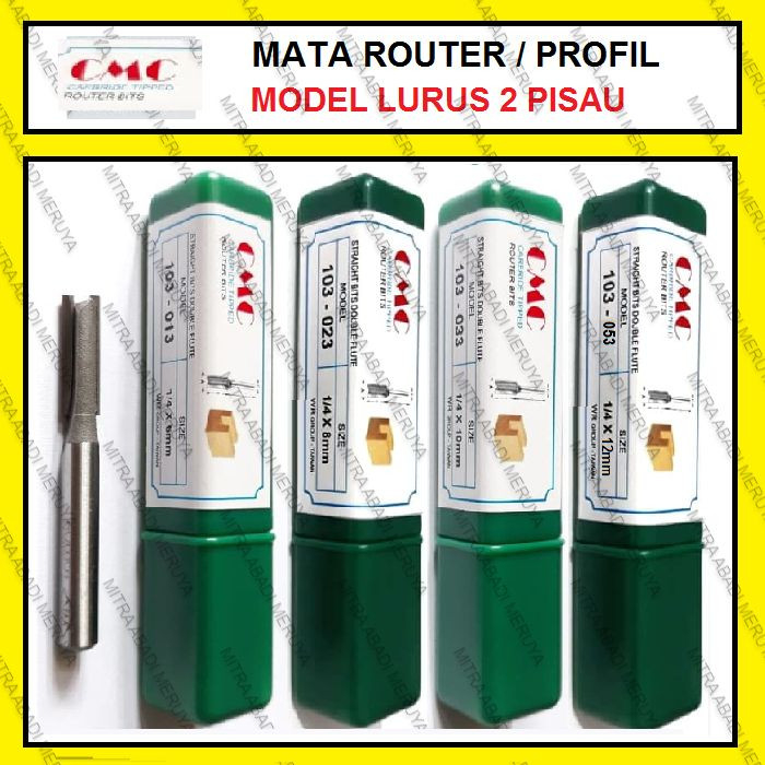 Mata Profil Lurus Router Bit Router HPL Mata Router CMC 103 - 013--6mm