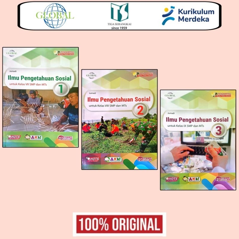 GLOBAL : IPS ( Edisi Revisi ) untuk SMP /MTs Kelas 7 8 9 - Tiga Serangkai