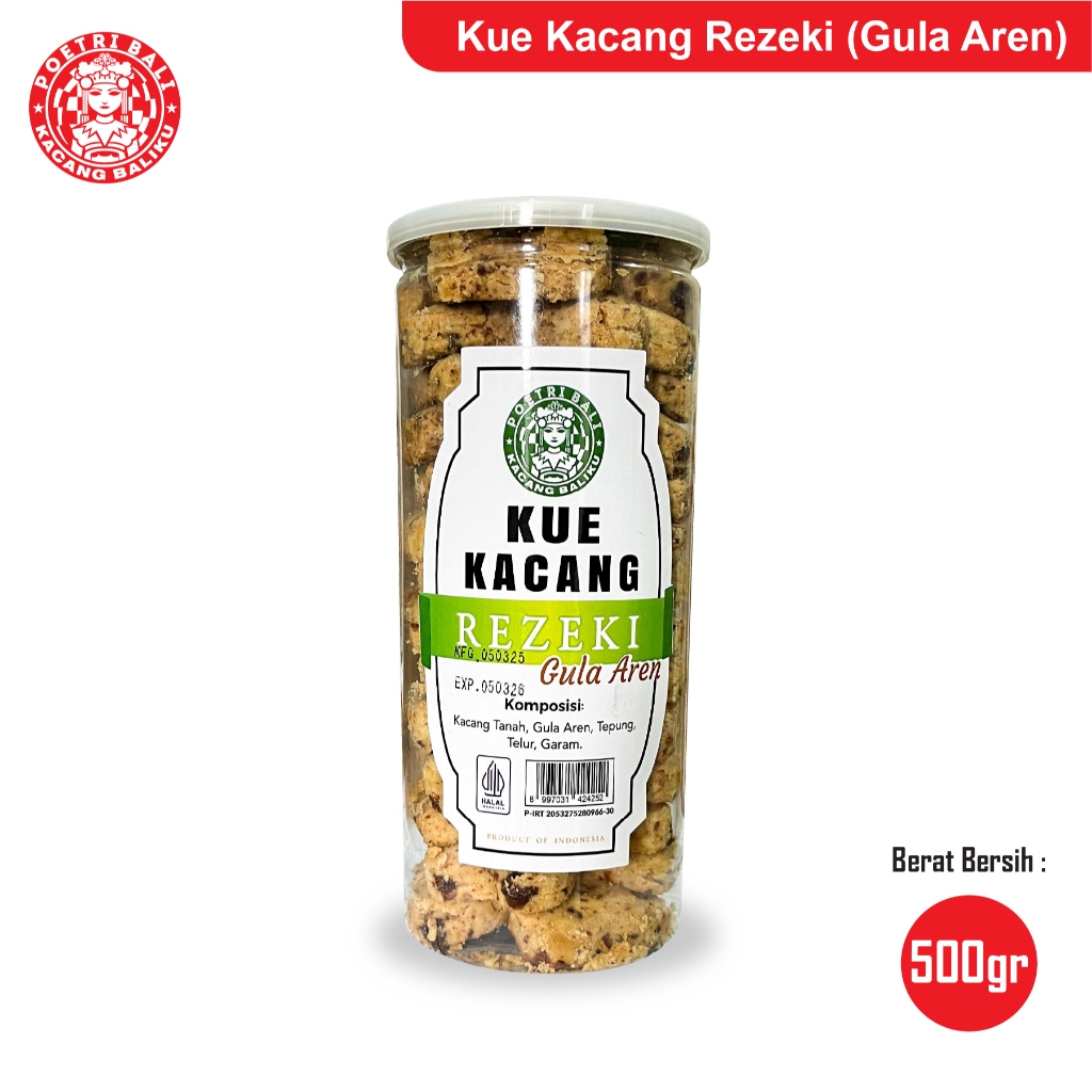 

Poetri Bali - Kue Kacang Rezeki Gula Aren 500gr