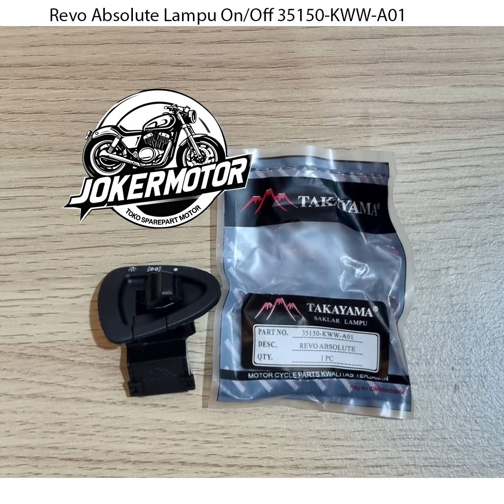 Takayama Tombol - Saklar Lampu On Off Honda Revo Absolute / Saklar Lampu Revo Absolute Original