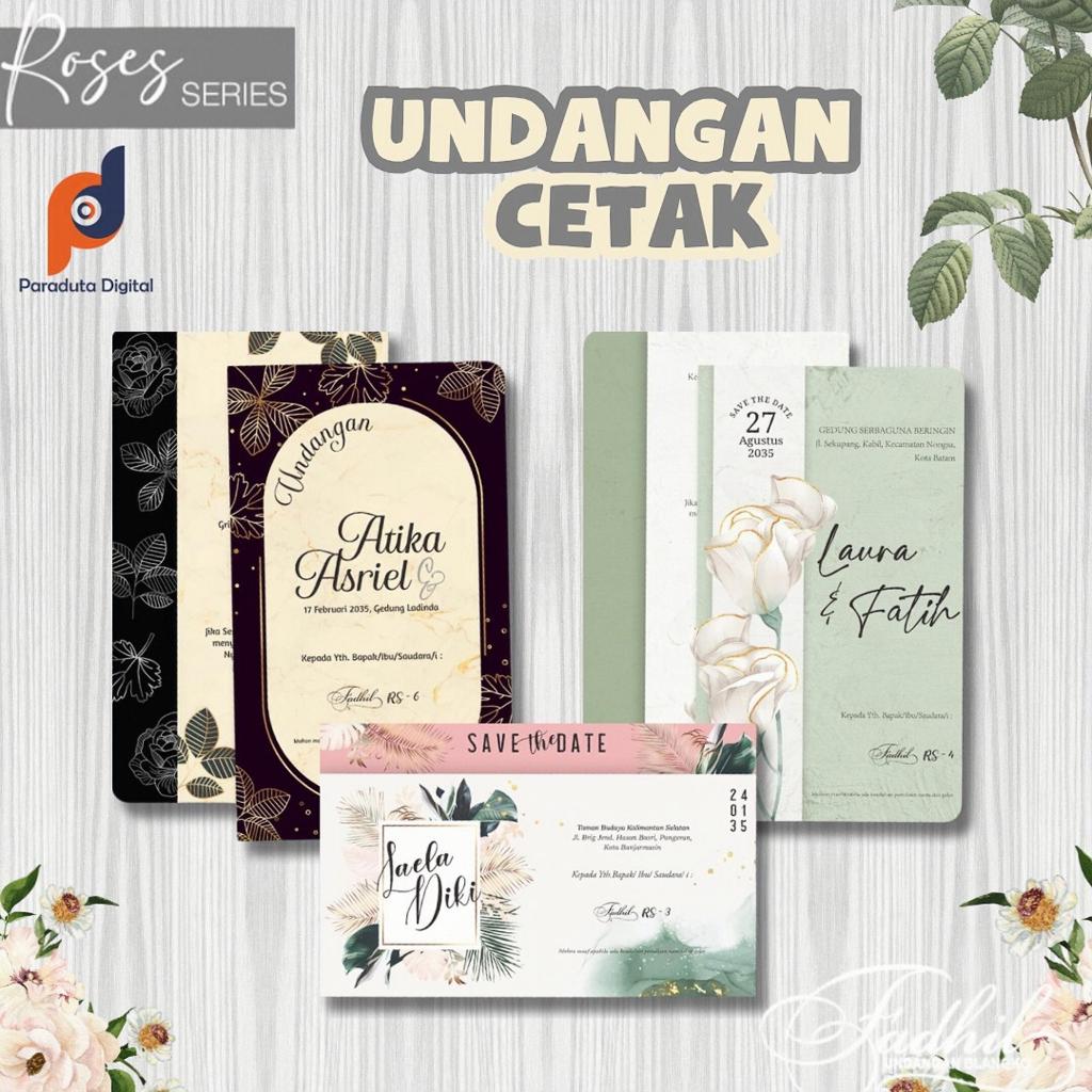 UNDANGAN NIKAH CETAK | UNDANGAN NIKAH ROSES SERIES | ELEGANT | MEWAH