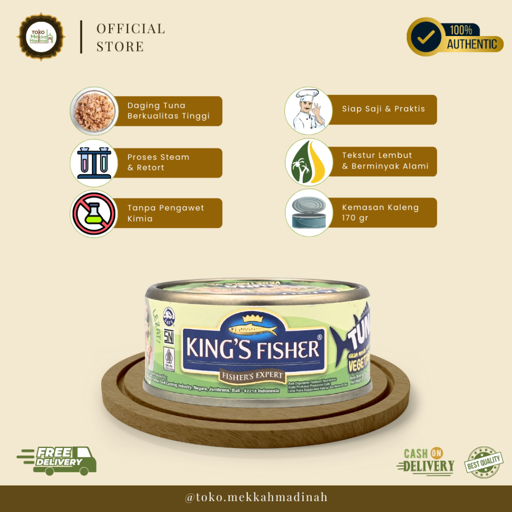 

King's King Fisher Kingfisher / Tuna Chunk in Oil / 170 gr