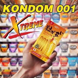 Kondom 001 Tipis Bergerigi Ultrathin Dotted - Condom Ultrathin