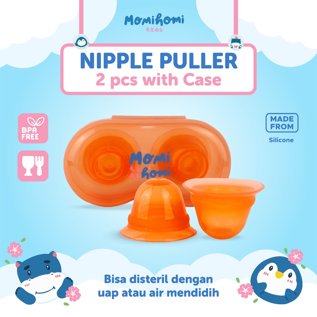 MOMI HOMI Nipple Aspirator Alat Penarik Puting Payudara Bahan Silikon Untuk Ibu menyusui Puller Corr