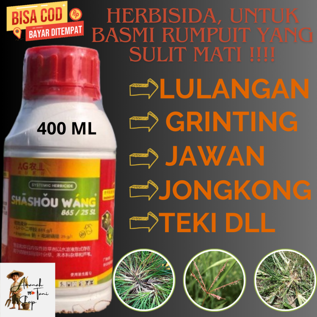HERBISIDA SHASHOUWANG MERAH / Racun Rumput Padi Paling Ampuh aman untuk  tanaman padi