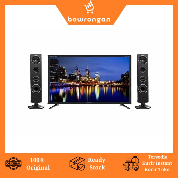 Polytron LED TV 32 Inch Full HD dengan Speaker PLD 32TS1503 + T0932