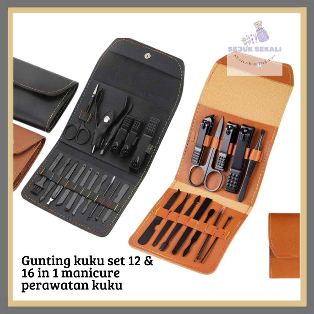 Gunting Kukui Set 19 in 1 Manicure Perawatan kuku