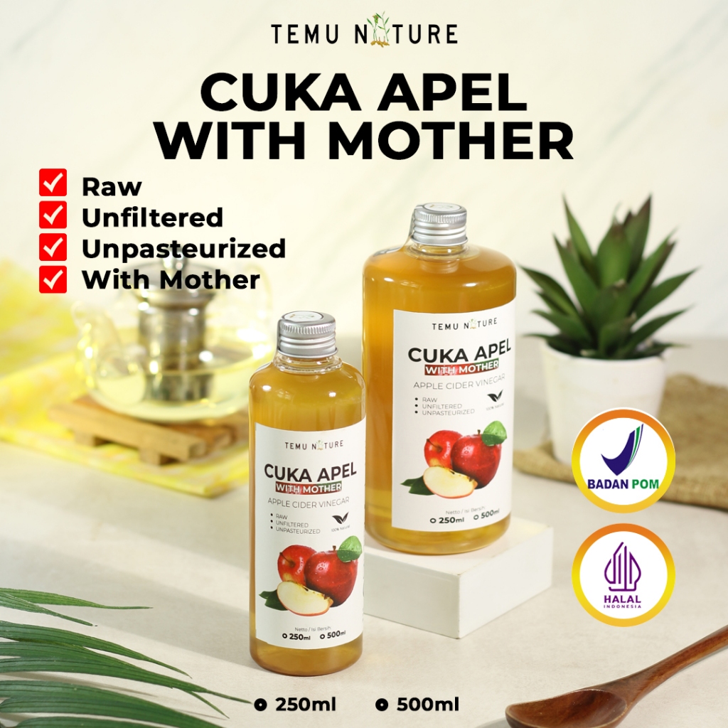 

Temu Nature Cuka Apel With Mother BPOM Original Apple Cider Tanpa Campuran 250ML