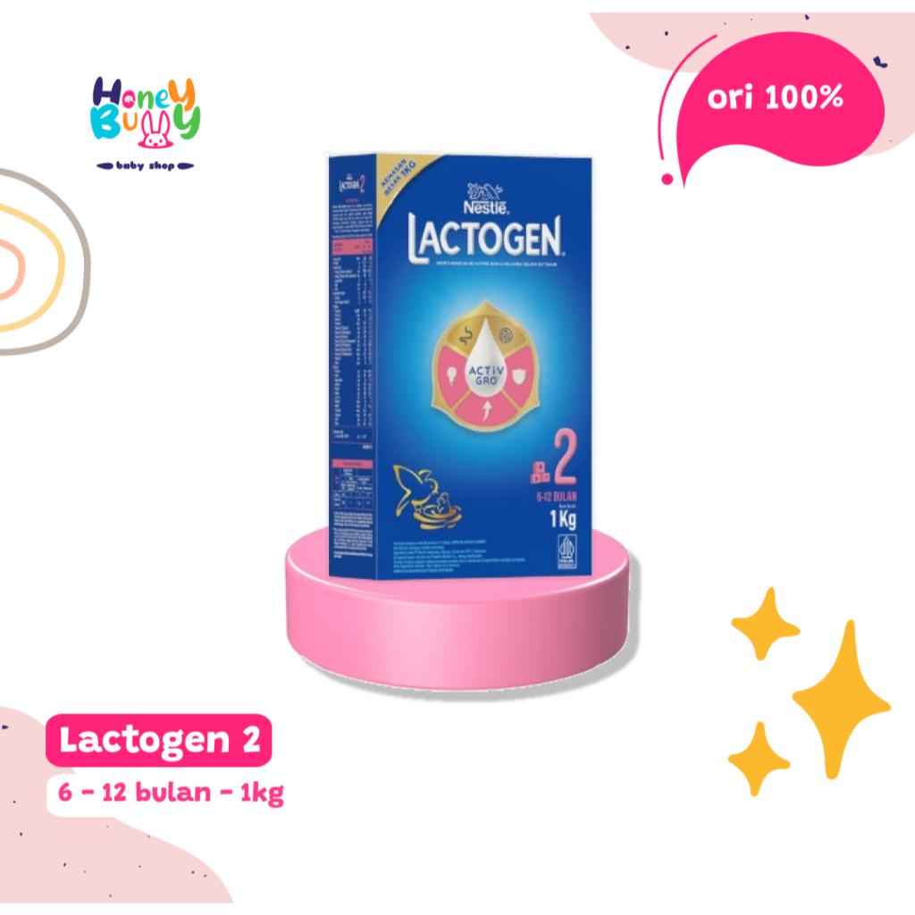 LACTOGEN 2 6-12 BULAN 1KG/SUSU FORMULA USIA 6 - 12 BULAN