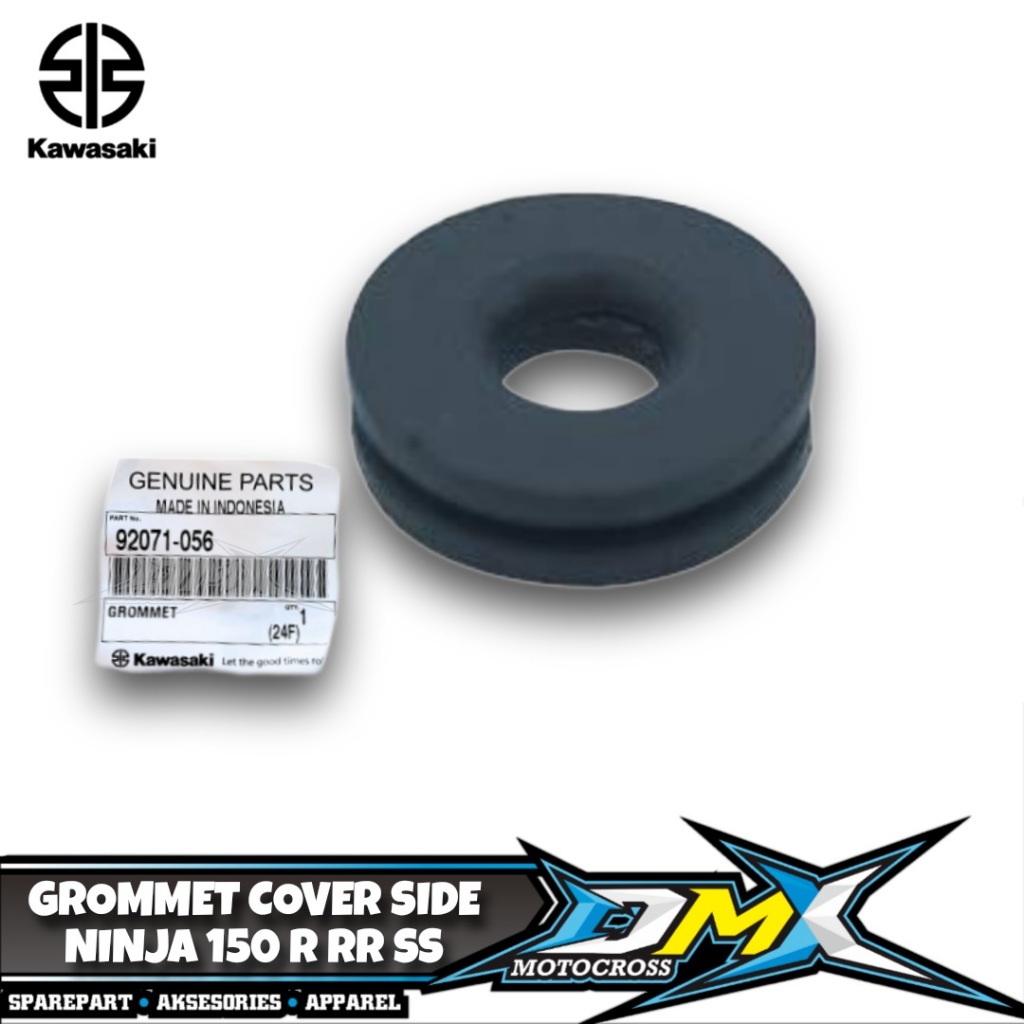 GROMMET DAMPER BODY SAMPING NINJA 150 TUTUP AKI KAZE ORIGINAL 92071-056