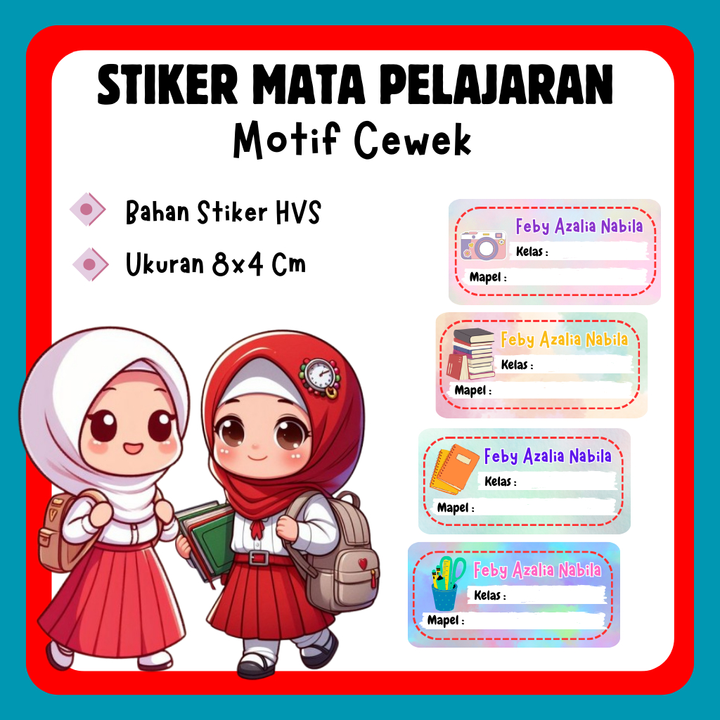 

DESAIN TERBARU STIKER MATA PELAJARAN CUSTOM MOTID CEWEK