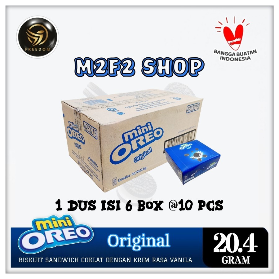 

Biskuit Oreo Mini Sandwich Original Vanilla Cream - 20,4 gr (Kemasan Karton)