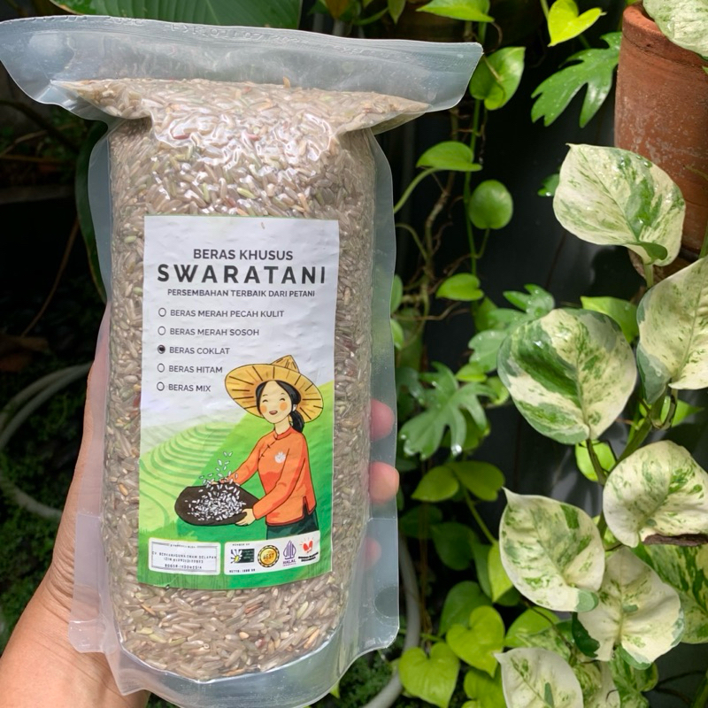 

Beras Coklat Organik Swaratani Kemasan 1 kg