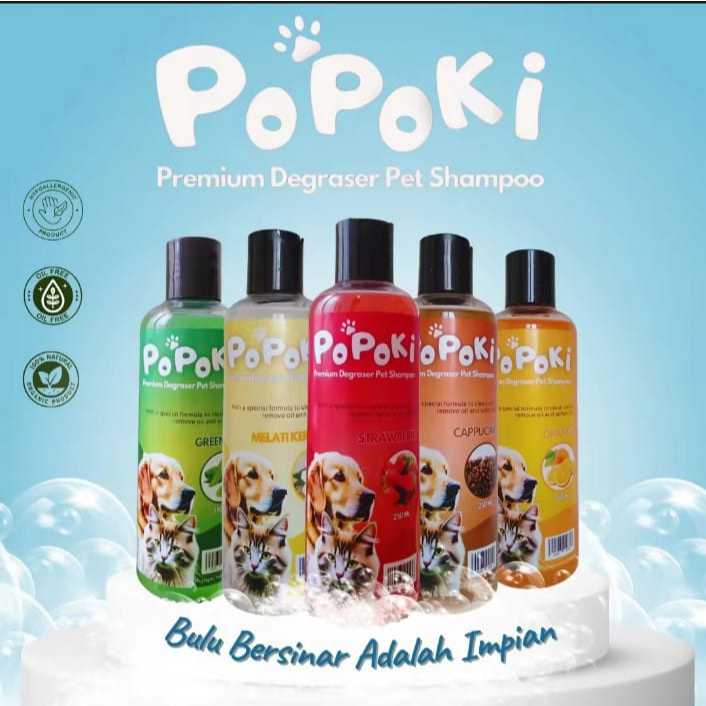 Shampoo Kucing Anjing POPOKI - Shampoo Kucing Shampoo Anjing - Shampoo Popoki