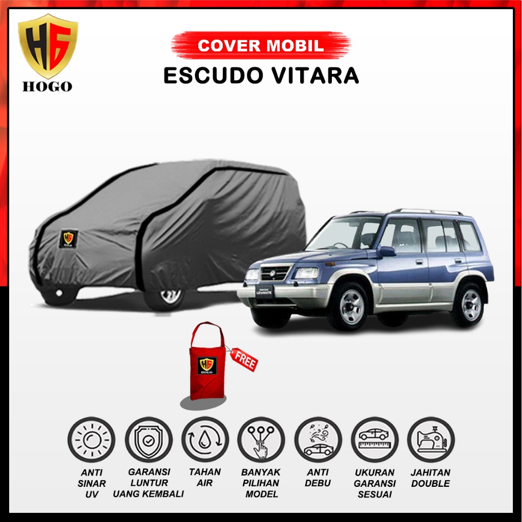Hogo Body Cover Sarung Mobil Vitara Sidekick Selimut Suzuki Escudo Outdoor 2000 2001 2002 2003 2004 