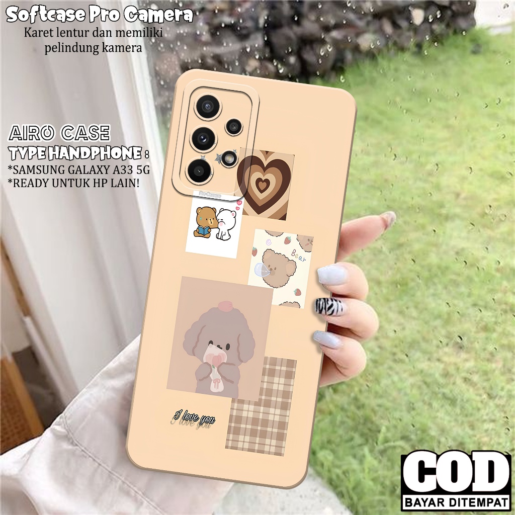 Case Samsung Galaxy A33 5G Fashion Case KARTUN Softcase Samsung Galaxy A33 5G Case Pro Camera Casing