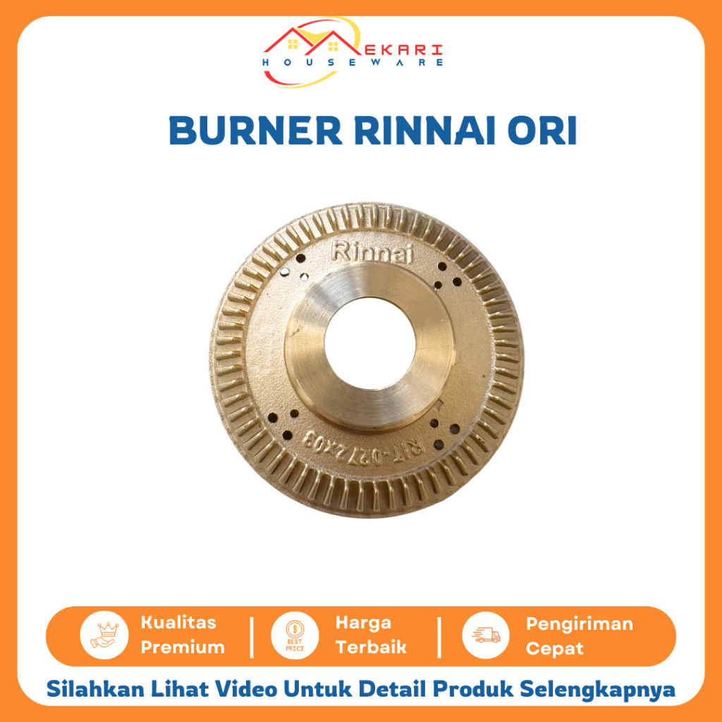 Sumbu Kompor Gas Burner Kuningan Kompor Rinnai Original Asli Premium