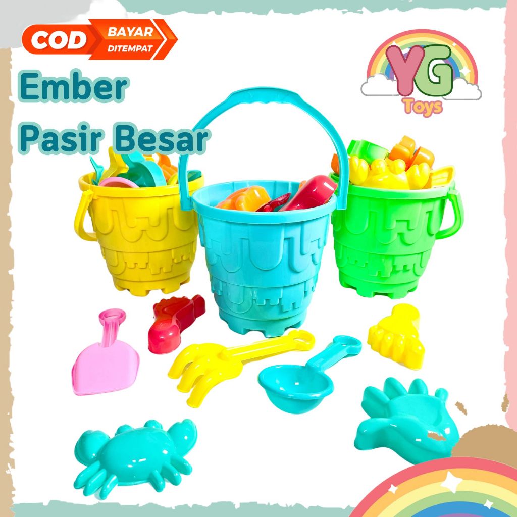 Ygtoys Mainan Cetakan Pasir Besar Jumbo Pantai Beach Toys Istana Pasir Set Mainan Pantai