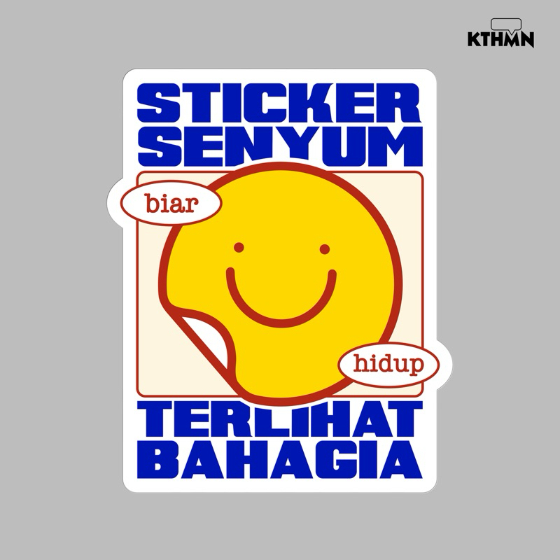 

Sticker Senyum - Vinyl Sticker | SS - 154