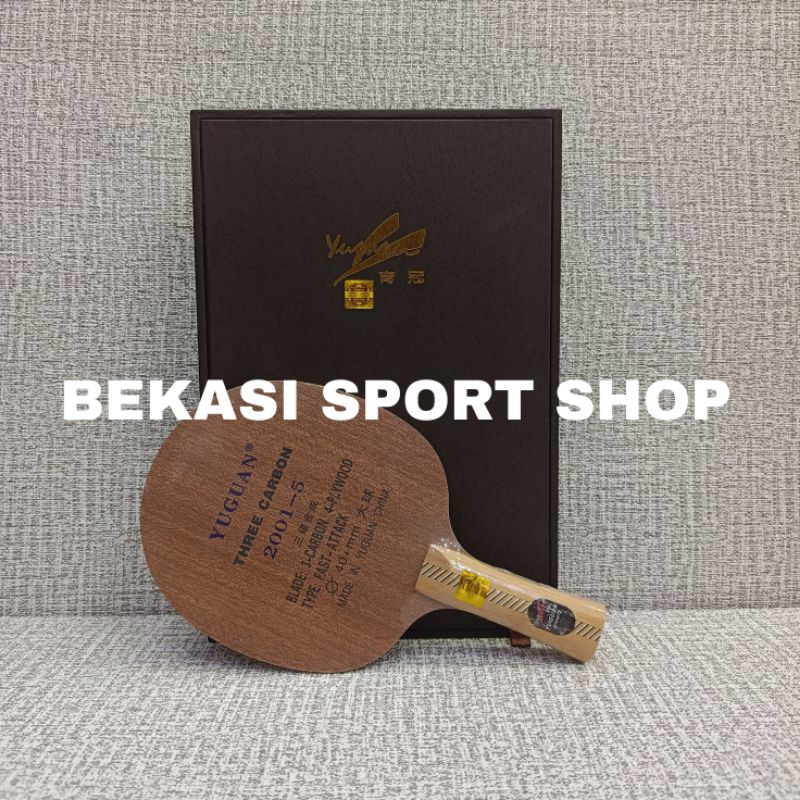 BAT/BED PINGPONG KAYU YUGUAN CARBON 2001-5 ORIGINAL