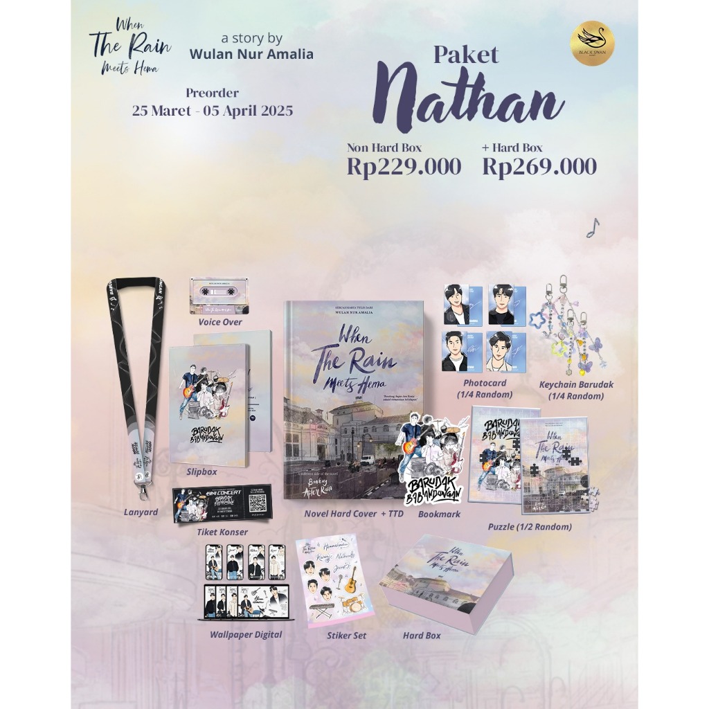 

Gramedia Aceh - PO When The Rain Meets Hema Paket Nathan