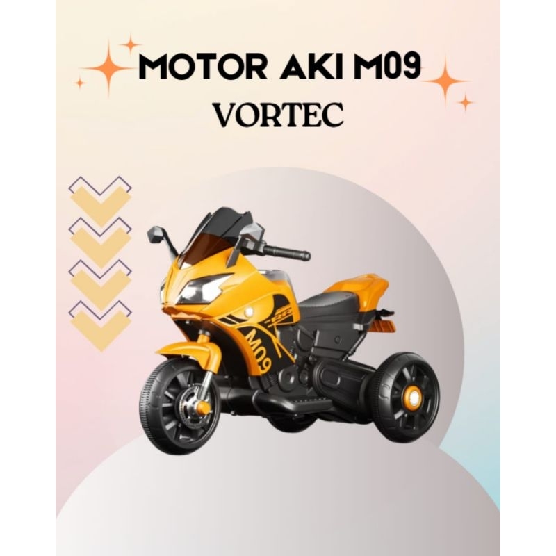 Motor aki anak 518 AK /Motor Aki vortec M09  Motor aki bisa di cas Mainan kendaraan Anak bisa dinaik