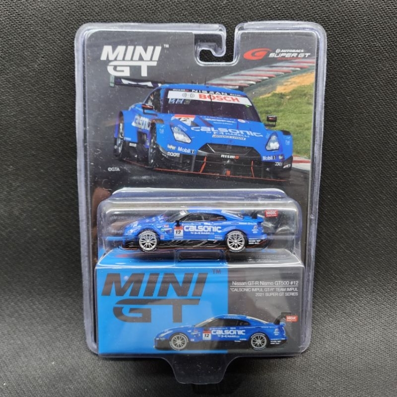 Mini GT Nissan GT-R Nismo GT500 #12 (Calsonic) MIJO