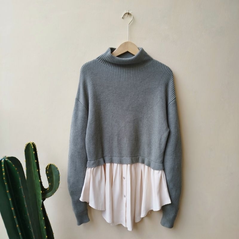 Zara knit blouse preloved