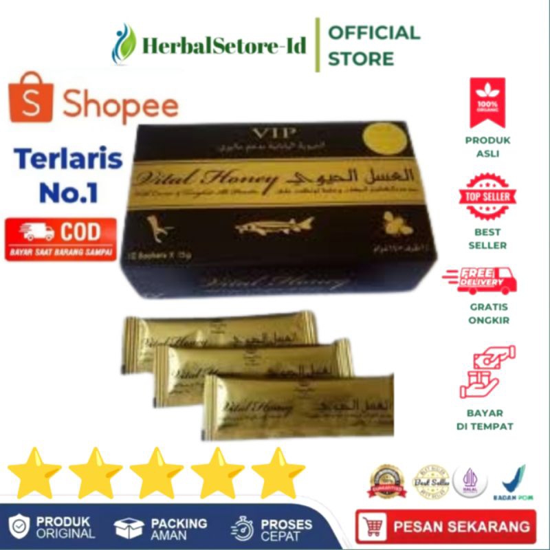 

vital honey vip original 1 box 12 sachet