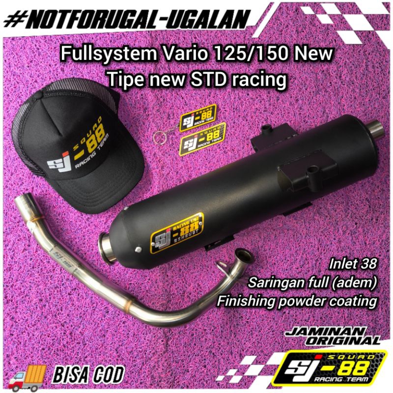 Knalpot SJ88 Vario 125/150 New STD Racing