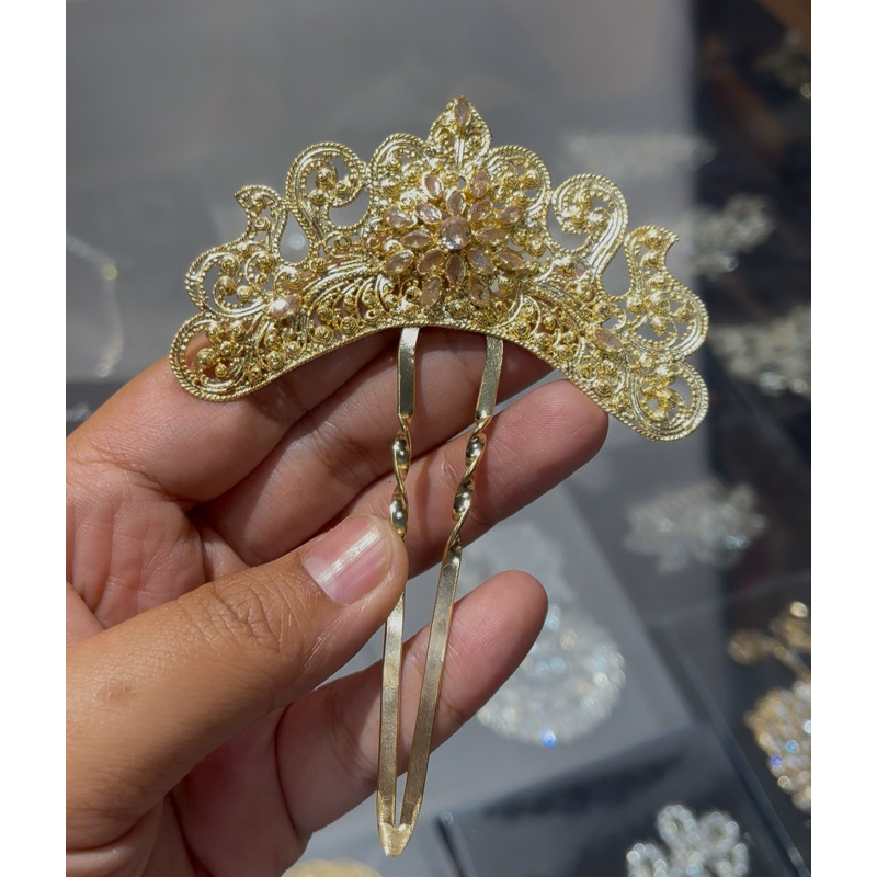 TAKSU BALI JEWELRY - Tusuk Konde gaya Bali klasik lapis emas 24K