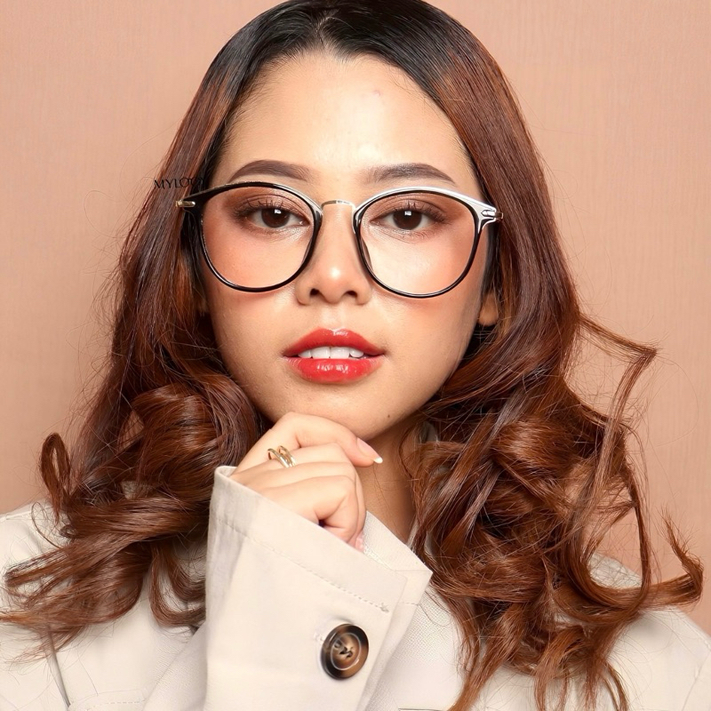 MYLOGY - PHARSA | Frame Kacamata Bulat | Kacamata Minus / Plus / Silinder Unisex Pria dan Wanita