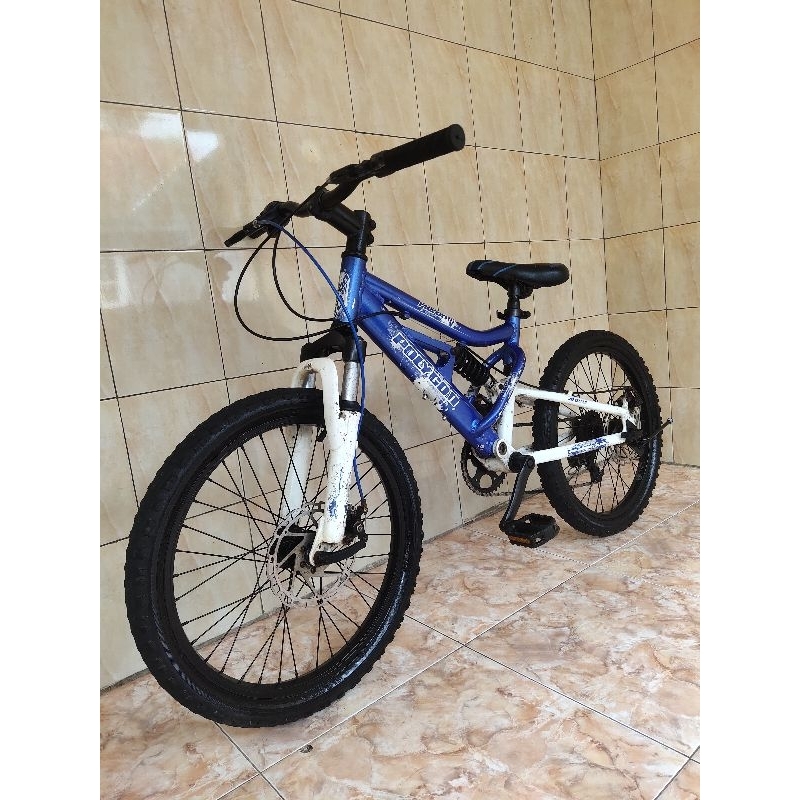 Sepeda Gunung Anak MTB Full Suspension Polygon Heron Almunium Alloy Ukuran 20 ( Kondisi Bekas - Baik
