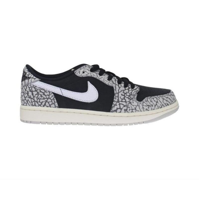 SEPATU SNEAKERS WANITA AIR JORDAN 1 LOW OG BLACK CEMENT