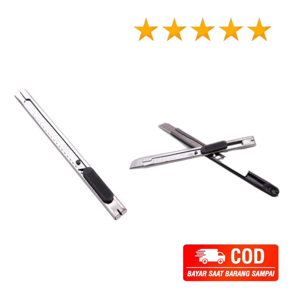 

337 Sliver Pisau Cutter / Kater Kecil Besi 60 Derajat Degrees Stainless Samoyed Knife Pisau Steel Pemotong Kertas Packing