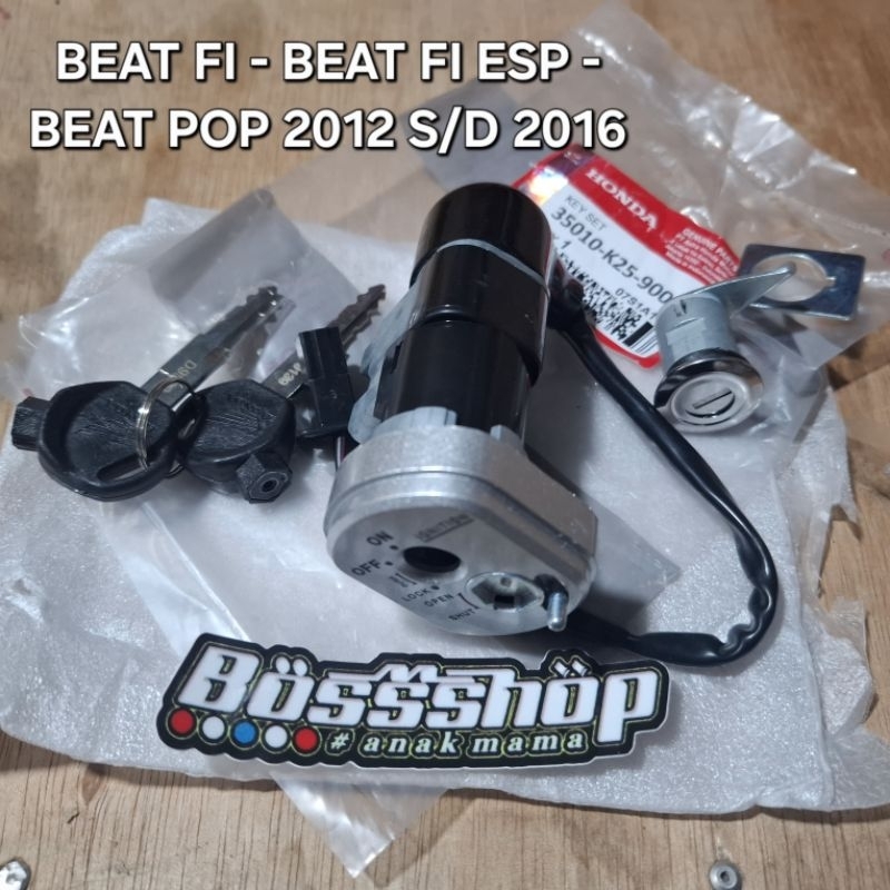 KUNCI KONTAK ASSY BEAT FI KUNCI KONTAK SET + JOK BEAT FI 2012/2015