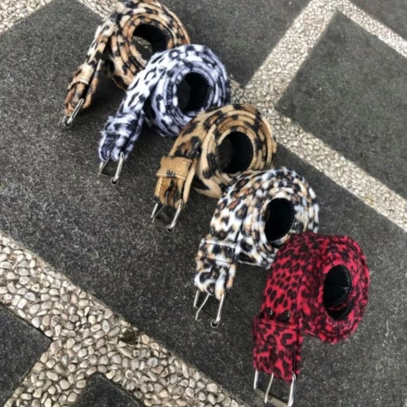 Ikat Pinggang Leopard | Belt Leopard | Belt Leopard Punk | Unisex Pria Wanita | Gesper Modif Leopard